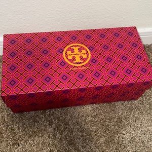 Tory Burch “Denim/Calf Leather” espadrilles flats